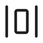 Center Horizontally SVG Icon